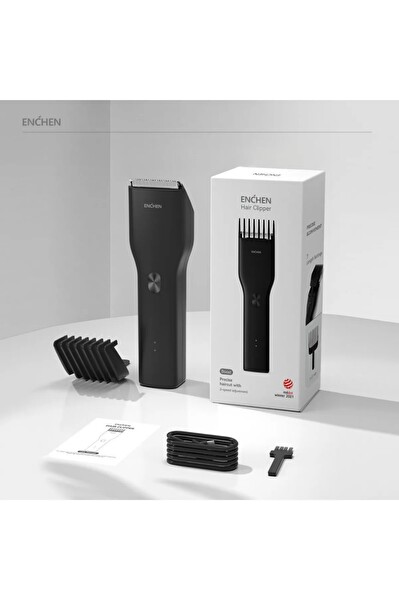Enchen Boost Siyah Taşınabilir Şarjlı Saç Kesim Makinesi