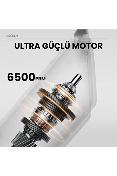 Enchen Boost Beyaz Taşınabilir Şarjlı Saç Kesim Makinesi
