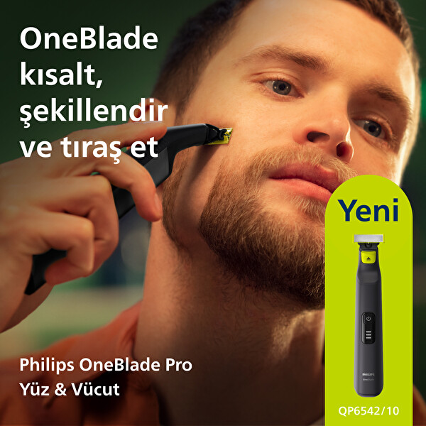 Philips OneBlade Pro QP6542/10 Islak ve Kuru Erkek Bakım Kiti