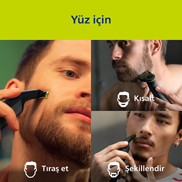 Philips OneBlade Pro QP6542/10 Islak ve Kuru Erkek Bakım Kiti
