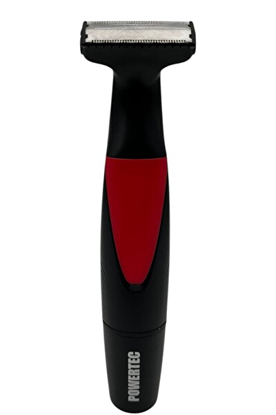 Powertec TR‑655 Body Groom Vücut Tıraş Makinesi - Çift Bıçak - Sıfıra Yakın Kesim