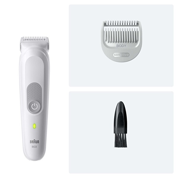 Braun Series 3 BG3500 +2 Aksesuar Su Geçirmez Vücut Tıraş Makinesi