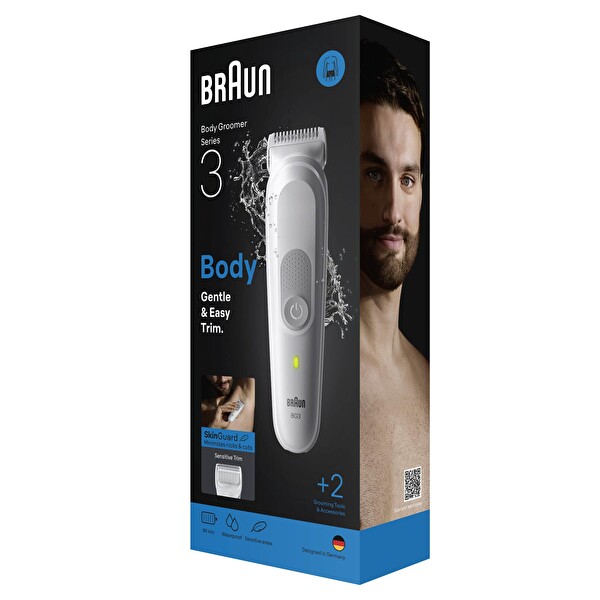 Braun Series 3 BG3500 +2 Aksesuar Su Geçirmez Vücut Tıraş Makinesi