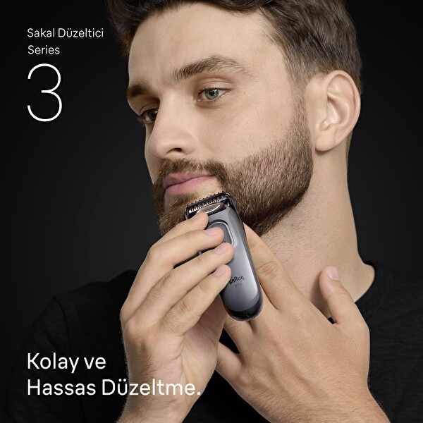 Braun Series 3 BT3560 +5 Aksesuar 40 Uzunluk Keskin Bıçak Sakal Düzeltici