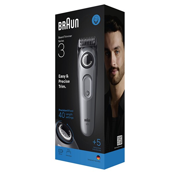 Braun Series 3 BT3560 +5 Aksesuar 40 Uzunluk Keskin Bıçak Sakal Düzeltici
