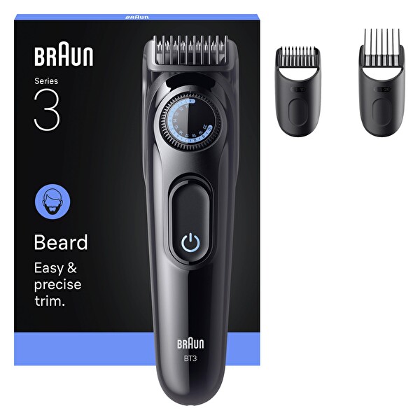Braun Series 3 BT3520 +3 Aksesuar 40 Uzunluk Keskin Bıçak Sakal Düzeltici