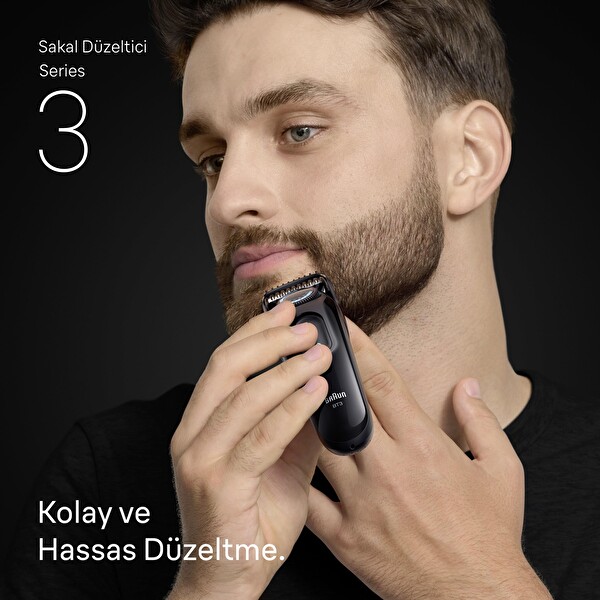 Braun Series 3 BT3520 +3 Aksesuar 40 Uzunluk Keskin Bıçak Sakal Düzeltici