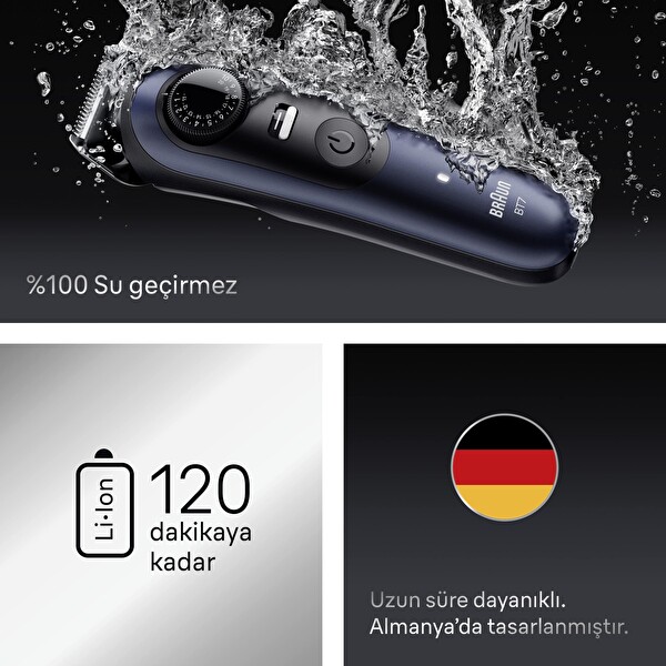 Braun Series 7 BT7540 +10 Berber Ekipmanları 40 Uzunluk ProBlade Sakal Düzeltici