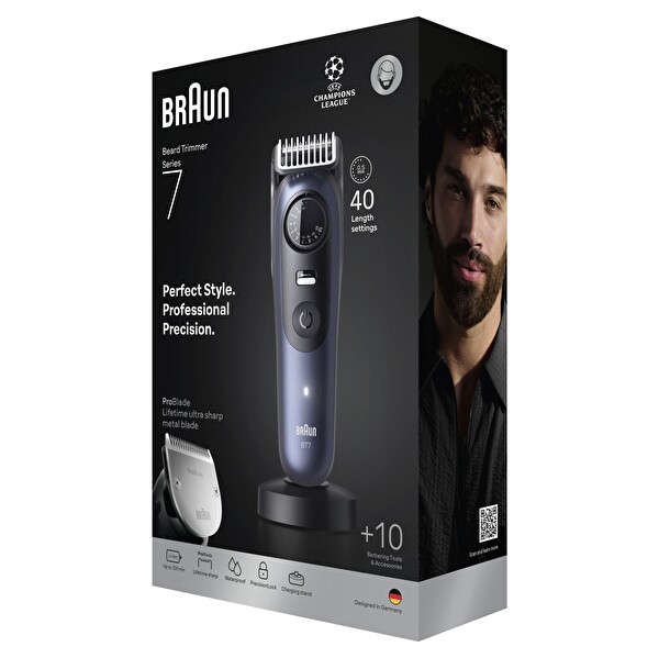 Braun Series 7 BT7540 +10 Berber Ekipmanları 40 Uzunluk ProBlade Sakal Düzeltici