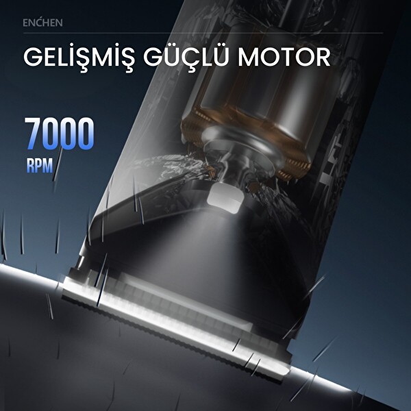 Enchen Spark 2 Led Işıklı Şarjlı Çok Fonksiyonlu Saç ve Tıraş Makinesi