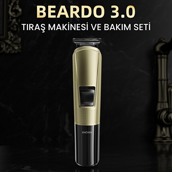 Enchen Beardo 3 Gold Çok Fonksiyonlu Tüm Vücut İçin Uygun Şarjlı Saç ve Tıraş Makinesi