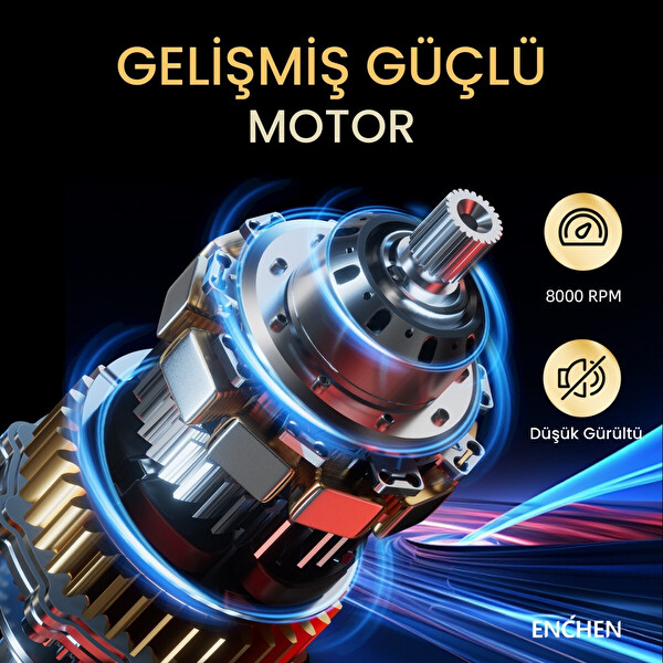 Enchen Beardo 3 Gold Çok Fonksiyonlu Tüm Vücut İçin Uygun Şarjlı Saç ve Tıraş Makinesi