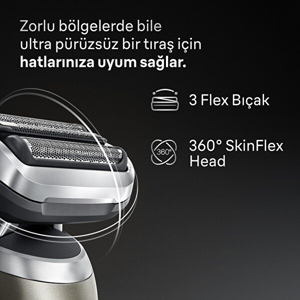 Braun Series 7 72-C1200S Islak ve Kuru Hassas Düzeltici Başlıklı Elektrikli Tıraş Makinesi