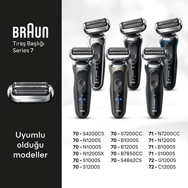 Braun Series 7 74S Elektrikli Tıraş Makinesi Yedek Başlığı
