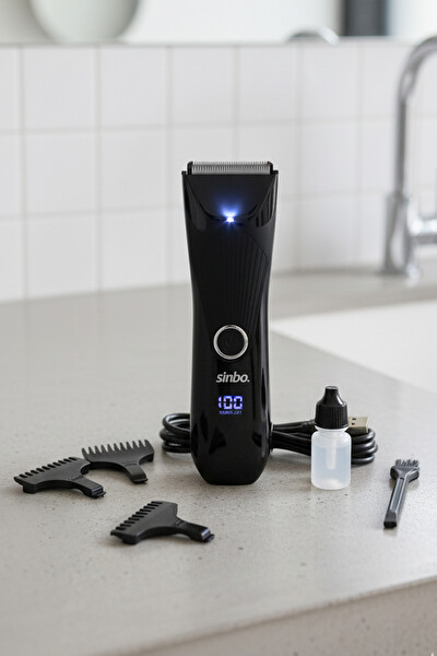 Sinbo SHC-1908 Şarjlı Seramik Bıçaklı Su Geçirmez Saç Ve Sakal Kesimine Uyumlu Tıraş Makinesi