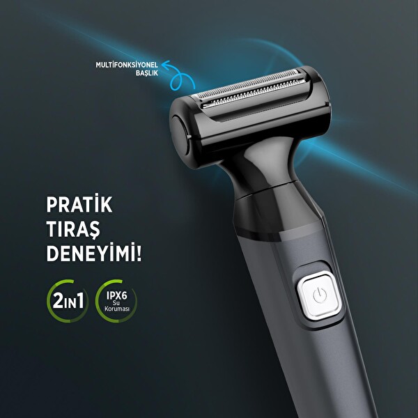 Polosmart PSC89 Pilli IPX6 Su Geçirmez Erkek Vücut Bakım Cihazı