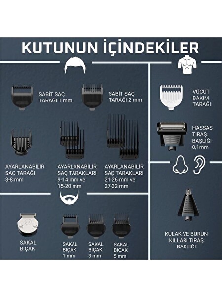 Rowenta TN9710 x Series 900 16’sı 1 Arada Çok Amaçlı Tıraş Makinesi