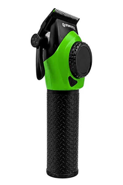 Powertec TR-5100 9000 RPM Dijital Ekran Şarjlı Berber Tipi Clipper Yeşil Profesyonel Saç Tıraş Makinesi