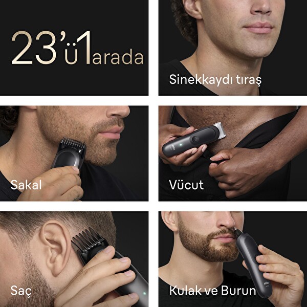 Braun AIO9520 Hepsi Bir Arada Seri 9 ProBlade BodyGentle Modu 23’ü 1 Arada Tıraş Kiti
