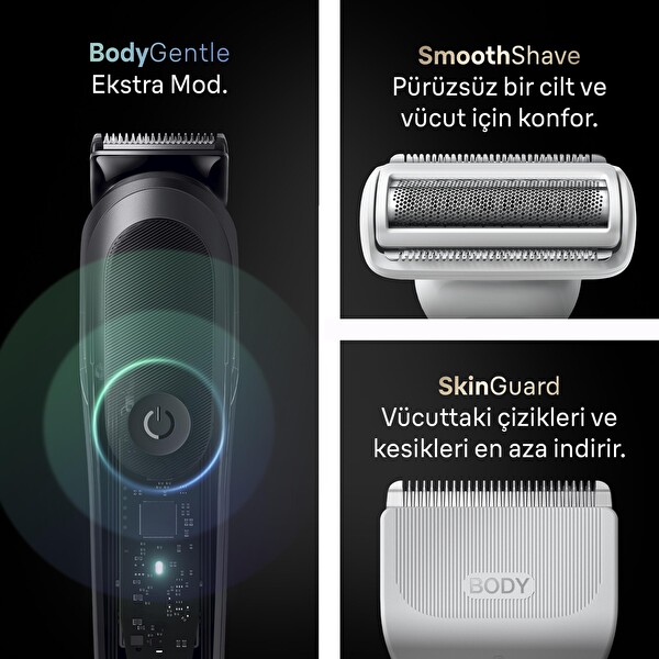 Braun AIO9520 Hepsi Bir Arada Seri 9 ProBlade BodyGentle Modu 23’ü 1 Arada Tıraş Kiti