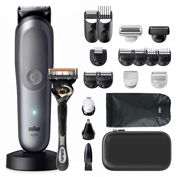 Braun AIO9500 Hepsi Bir Arada Seri 9 ProBlade BodyGentle Modu 20’si 1 Arada Tıraş Kiti