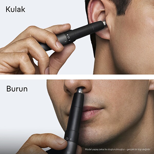 Braun EN20 Cep Boyutu Çift Bıçak SkinGentle Kulak ve Burun Düzeltici