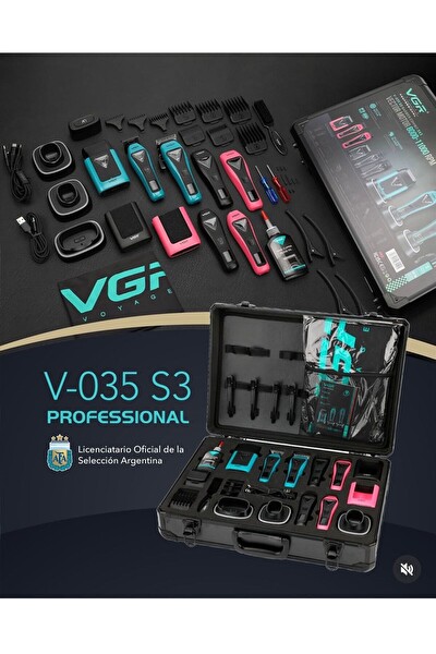 VGR V-035 S3 Profesyonel Saç ve Sakal Tıraş Makinesi Seti 3'lü