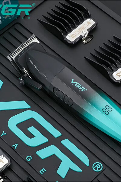 VGR V-003 9000 RPM Vektör Motorlu DLC Bıçaklı Profesyonel Şarjlı Saç Kesme Makinesi