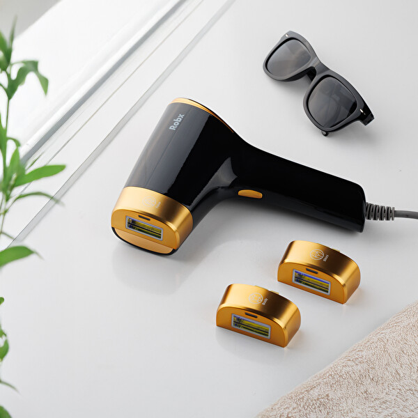 Robx A05 IPL 3 Milyon Atım 3 Başlık Akıllı Cilt Tanıma En Hızlı Seri Atım Buz Soğutma Epilasyon Cihazı