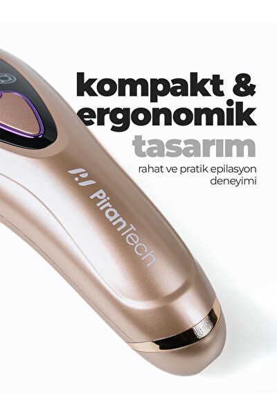PiranTech BHRL-10 Buz IPL Lazer Epilasyon Altın