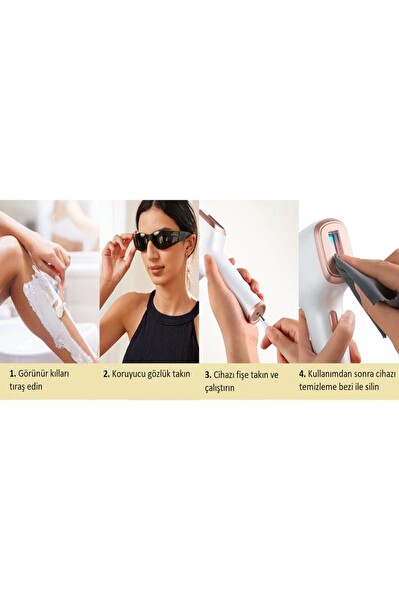 Bright Elegance BE-9030 Buz Lazer IPL Epilasyon 999.999 Atım Otomatik-Manuel Mod Ağrısız Vücut Yüz Cihazı