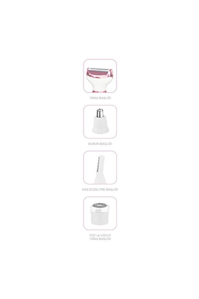 Polosmart PBS503 4'ü 1 Arada Lady Shaver - Beyaz