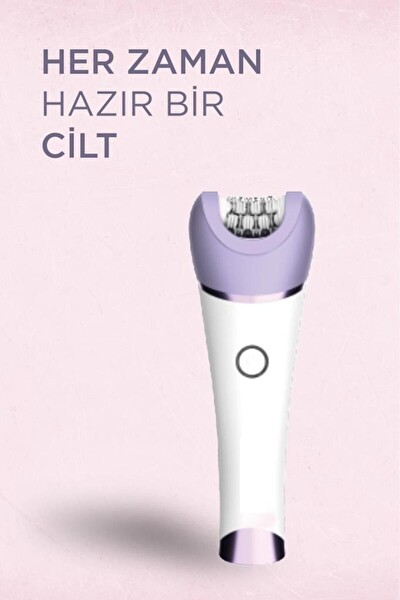 Başkenttekno TEP-02 6 Başlıklı Islak Ve Kuru Kablosuz Epilatör Beyaz