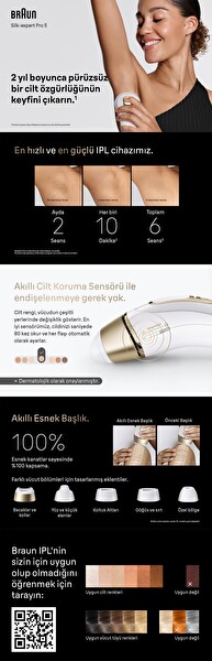Braun PL5221 IPL Silk Expert Pro 5 Evde Lazer Tüy Alma - 2 Başlık - Çanta - Gillette Venus