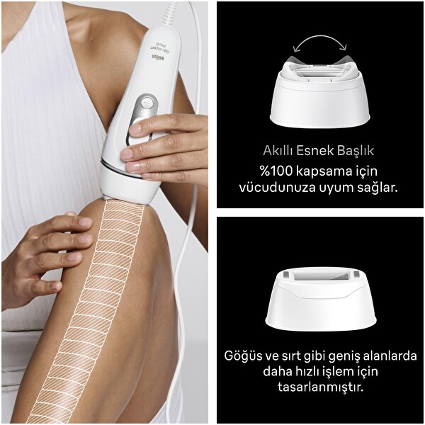 Braun IPL Silk·Expert Pro 5 Çantalı Gillette Venus ve 2 Başlıklı IPL Lazer Epilasyon Cihazı PL5234