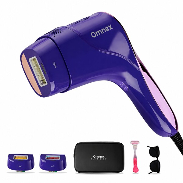 Omnex EliteGlow Buz Başlıklı Akıllı Cilt Sensörlü 10 Kademe Enerji IPL Lazer Epilasyon Cihazı