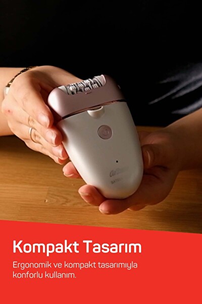 Arzum AR5175 Sateen Touch 48 Cımbızlı Başlık 2 Farklı Hız Ayarı Led Işık Sistemi Şarjlı Epilasyon Seti