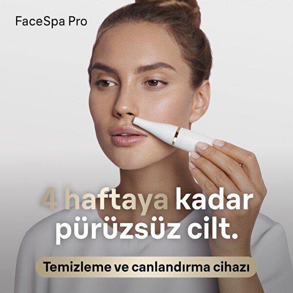 Braun FaceSpa Pro 911 Yüz Epilatörü ve Yüz Temizleme Cihazı - 3 Başlık