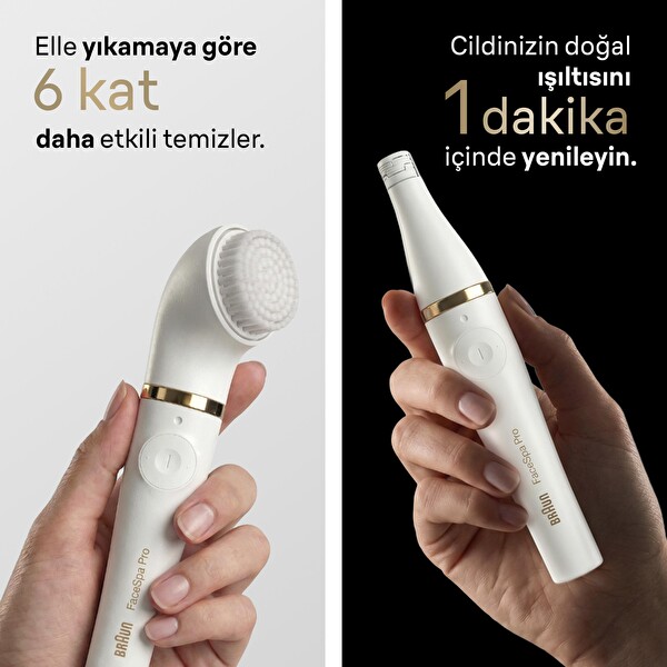 Braun FaceSpa Pro 911 Yüz Epilatörü ve Yüz Temizleme Cihazı - 3 Başlık