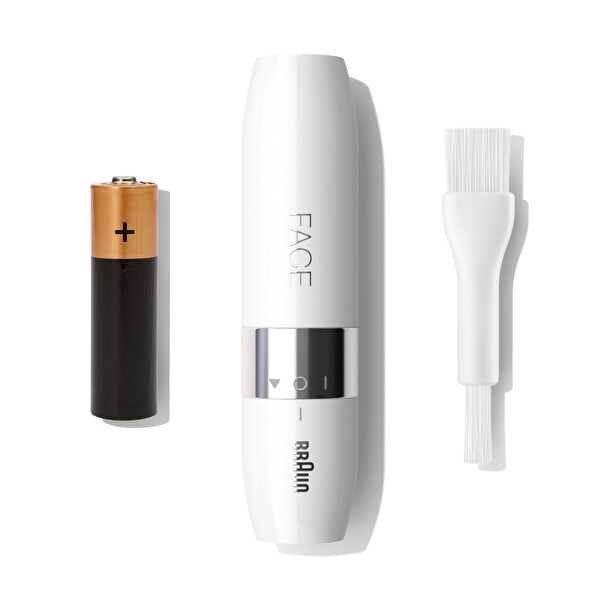 Braun FS1000 Seyahat Boy Kablosuz Kullanım Mini Yüz Tüy Alma Makinesi Pil Ve Temizleme Fırçası