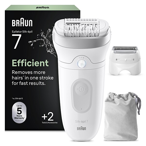 Braun Silk·épil 7 Islak ve Kuru Kalıcı Pürüzsüz Cilt 7-041 Epilasyon Aleti