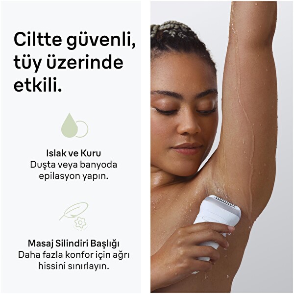 Braun Silk·épil 7 Islak ve Kuru Kalıcı Pürüzsüz Cilt 7-041 Epilasyon Aleti