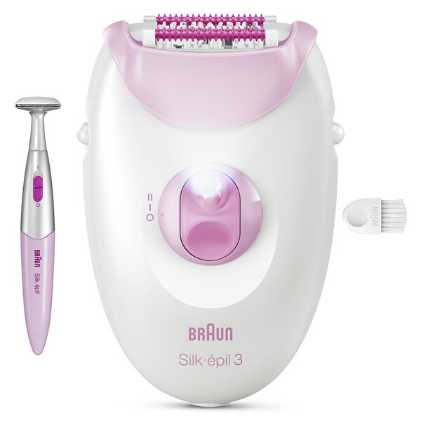 Braun Silk·épil 3 Kalıcı Pürüzsüz Kablolu Epilatör Cilt 3-202