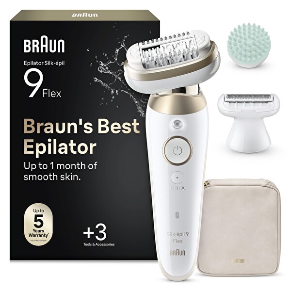 Braun Silk·épil 9 Flex Epilatör Islak ve Kuru Kalıcı Pürüzsüz Cilt 9-071 3D