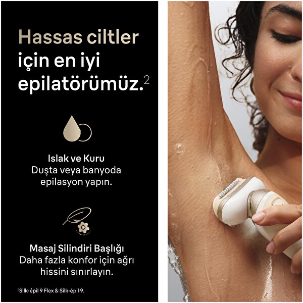 Braun Silk·épil 9 Flex Epilatör Islak ve Kuru Kalıcı Pürüzsüz Cilt 9-071 3D