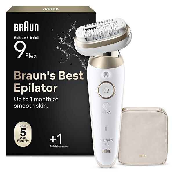 Braun Silk·épil 9 Flex Epilatör Islak ve Kuru Kalıcı Pürüzsüz Cilt 9-030 3D