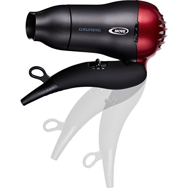 Grundig HD 2509 R 1500 W Katlanabilir Seyahat Tipi Siyah Saç Kurutma Makinesi