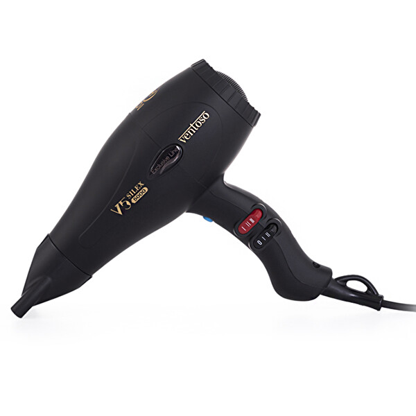 Ventoso V5 Exclusive 2500 W İyonik Silk Touch Black Profesyonel Fön Makinesi