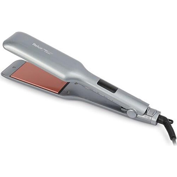Relux RS6625 Procare Comfort İyonik Geniş Plakalı Keratin Korumalı Gümüş Saç Düzleştirici