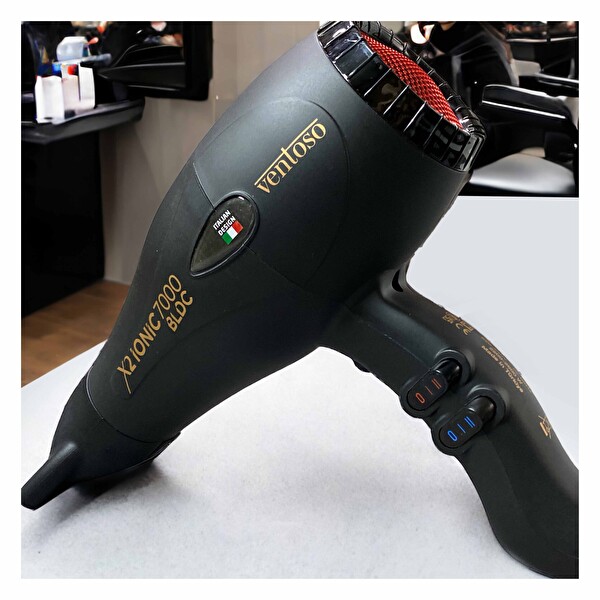 Ventoso X2 Ionic7000 BLDC 2600 W İyonik Profesyonel Kırmızı Saç Kurutma ve Fön Makinesi
